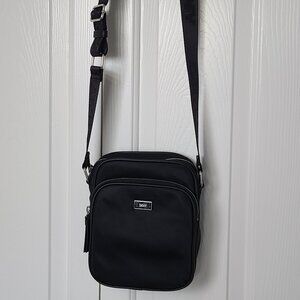 DKNY Black Nylon Gigi Flight Crossbody Bag